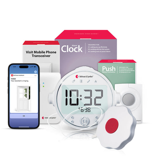 Push Button System with Mobile Transceiver and Alarm Clock