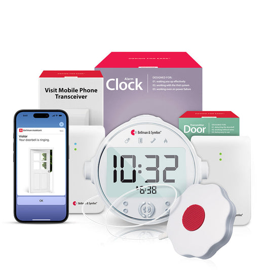 Doorbell System with Mobile Transceiver and Alarm Clock Receiver