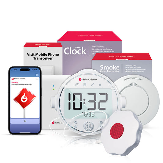 Smoke/Fire Alarm System with Mobile Transceiver and Alarm Clock