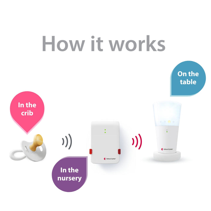 Baby Monitor System with Mobile Transceiver and Flash Receiver